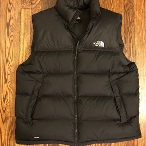 Men’s Black North Face Puffer Vest